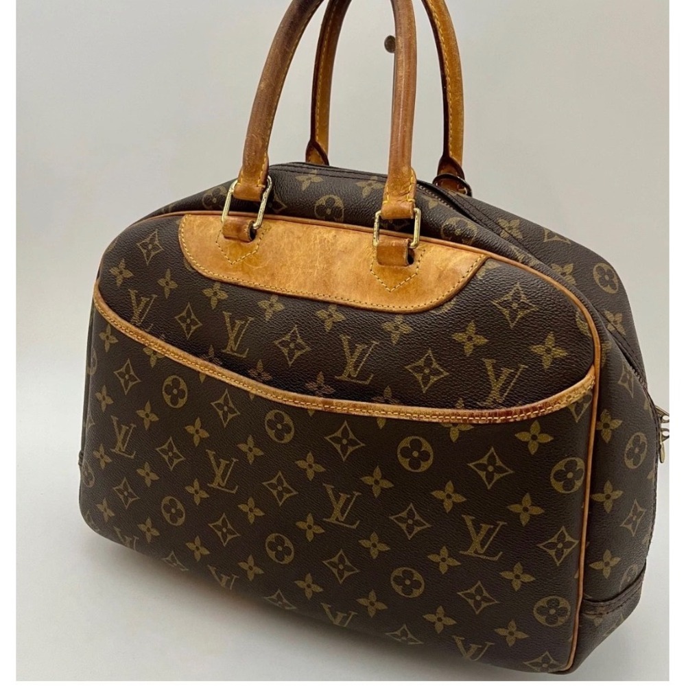 Louis Vuitton Deauville Monogram Canvas Handbag M47270 Vintage Satchel Japan‎